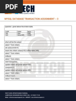 MYSQL Assignments Final PDF