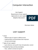 HCI Lect - 20 User Support