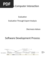 HCI Lect - 18 Evaluation Through Expert Analysis