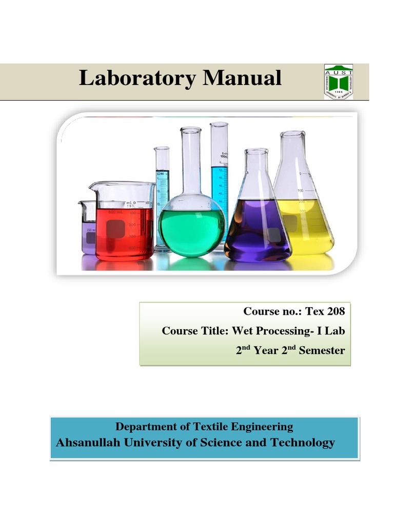 Wet Processing Laboratory Manual | PDF | Litre | Ph