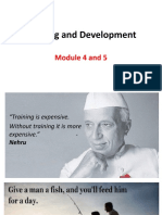 Module 4 & 5 - Training and Development