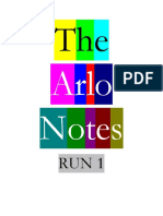 The Arlo Notes (Run 1)
