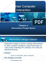 Human Computer Interaction: Chapter - 5 5 Interaction Design Basics Interaction Design Basics