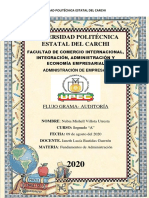 Flujo Grama de Un Proceso de Auditoría. Administración. Nubia Villota - Segundo A PDF