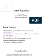 Range Equation: Dr.V.R.S.MANI Associate Professor (SG/ECE) National Engineering College