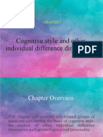 Cognitive Style and Other Individual Difference Dimensions