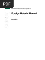 Foreign Material Manual: July 2013