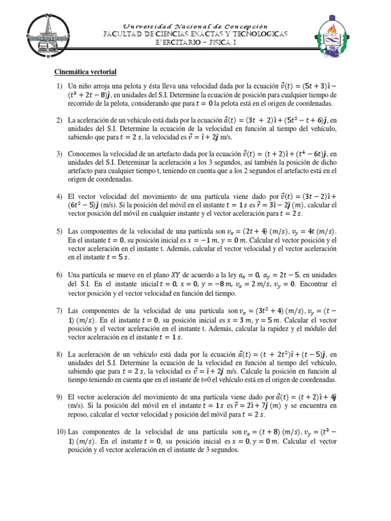 Cinemática Vectorial PDF | PDF | Velocidad | Aceleración