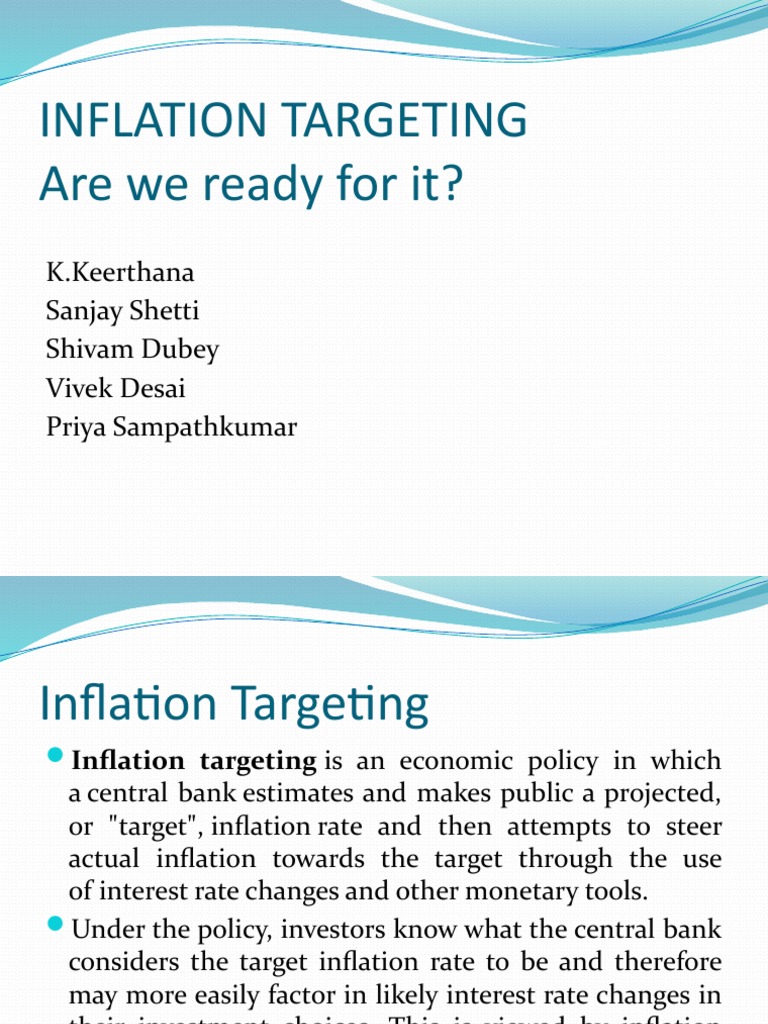 Inflation Targeting: Readiness for India | PDF | Inflation Targeting ...