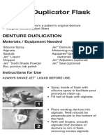 Denture Duplication and Implant Stent Fabrication