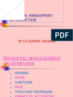 Financial Management - : by Ca Sushma Vishnani