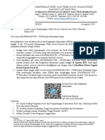 Pengumuman Tindak Lanjut Perpanjangan Waktu Revisi Proposal Dan RAB Penelitian Tahun 2020