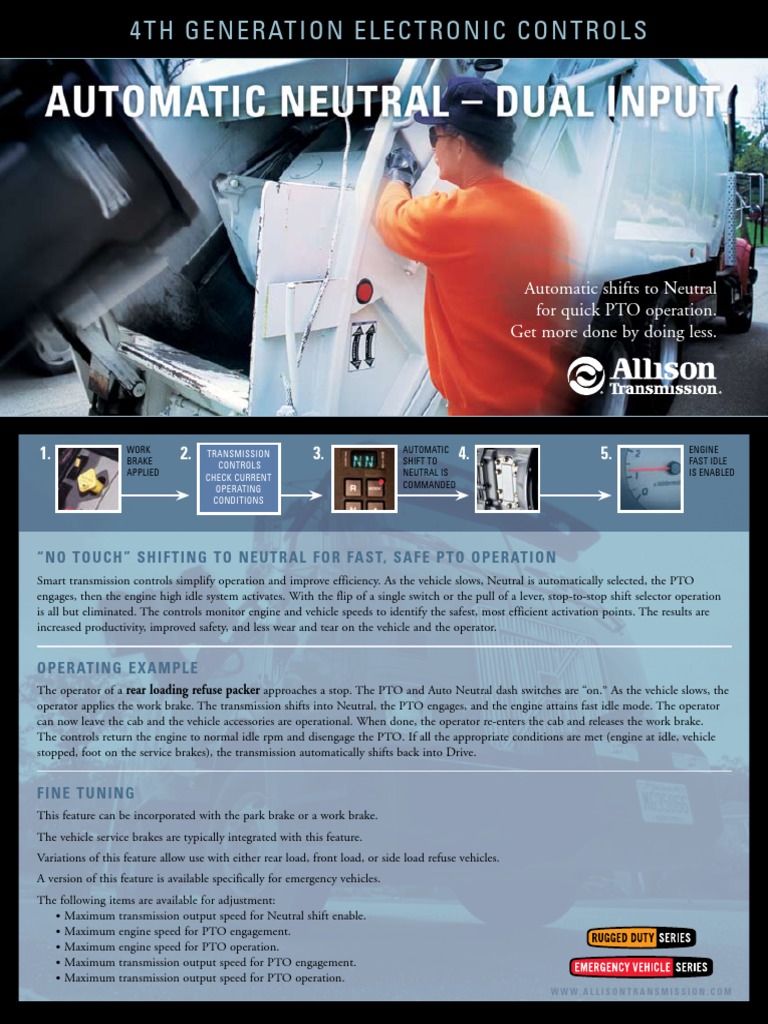 Allison Automatic NeutralDual Input PDF Transmission (Mechanics