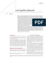 Troubles de L'Equilibre Hydrosodé