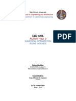 ECE 427L Numerical Optimization Activity