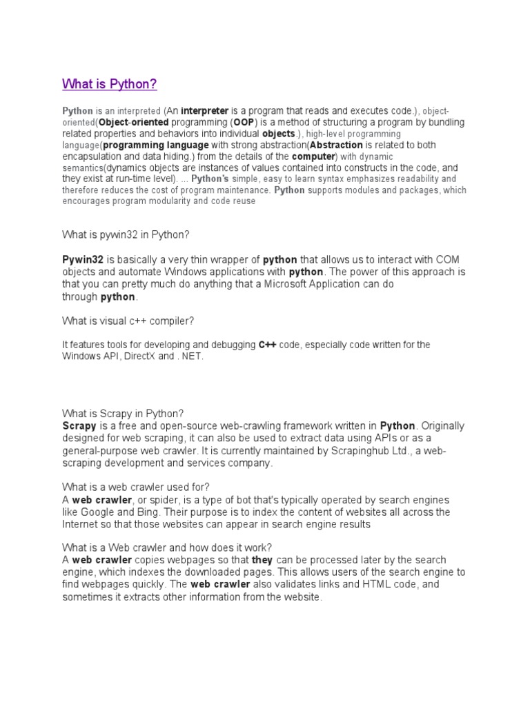 Concepts | PDF | Python (Programming Language) | World Wide Web
