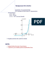 Explain The Chrematistics of A Practical Diode. Determine The DC Resistance Levels For The IV Characteristics Given Below If A) I 2ma B) I 20 Ma C) V - 10 V (Reverse Biased)