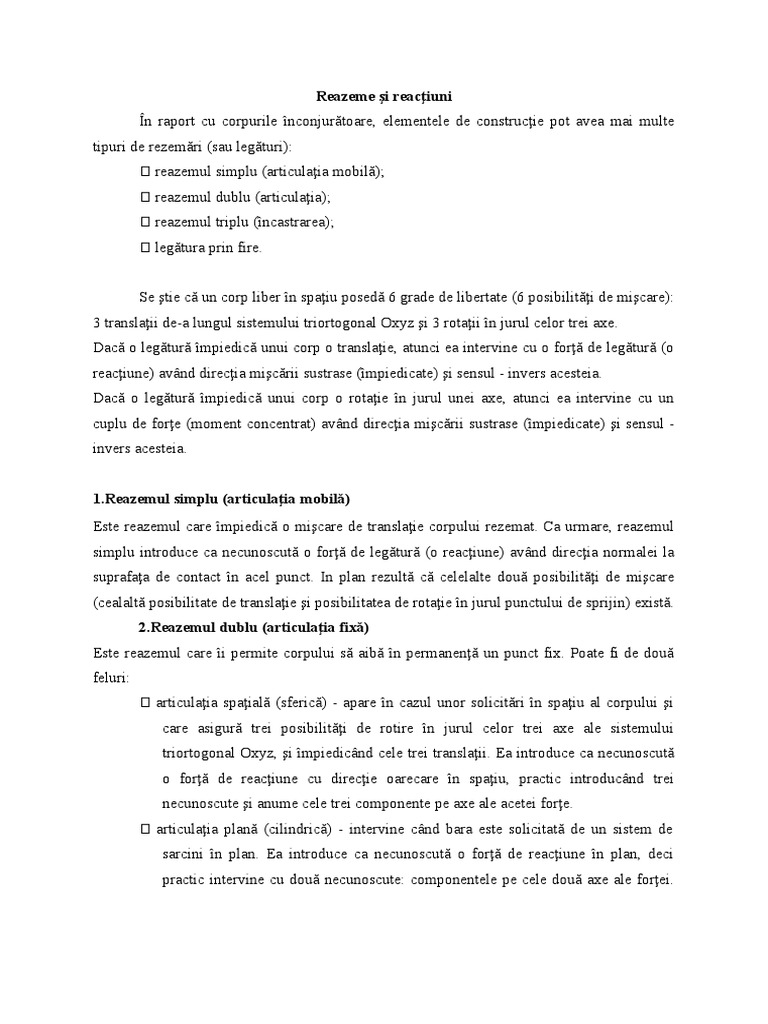 Reazeme Şi Reacţiuni | PDF