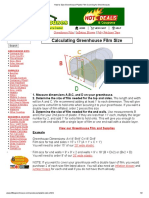 How To Size Greenhouse Plastic Film Covering For Greenhouses PDF