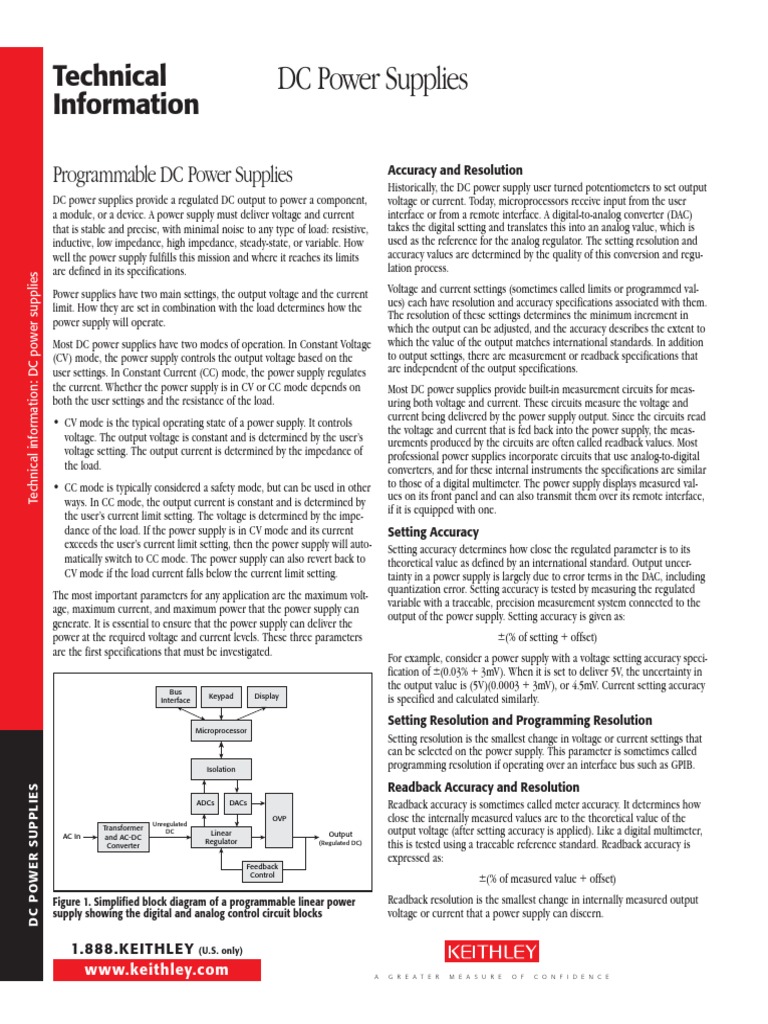Programmable DC Power Supplies Guide | PDF | Power Supply | Amplifier