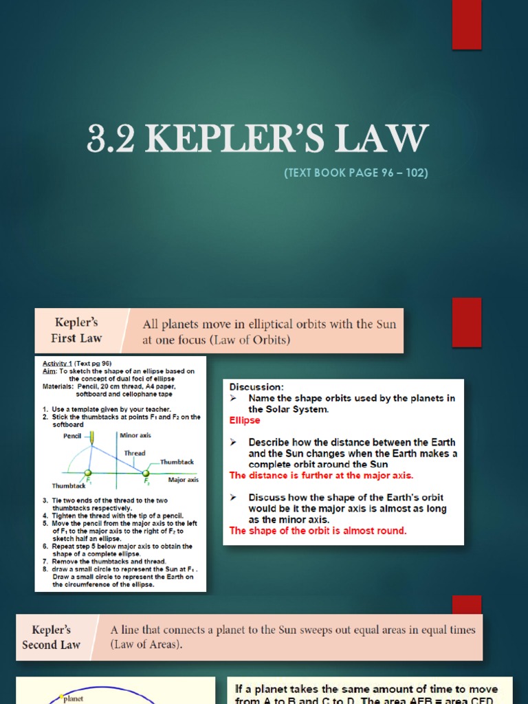 Kepler's Law of Planetary Motion | PDF | Social Science | Science ...