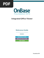 Integrated Office Viewer - OnBase Foundation EP3 Module Reference Guide PDF