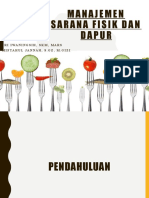 Manajemen Sarana Fisik Dan Dapur: Sri Iwaningsih, SKM, Mars Miftahul Jannah, S.GZ, M.Gizi