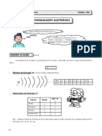 Configuración electrónica niveles subniveles