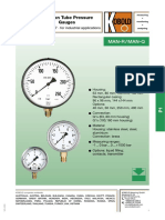 Bourdon Tube Pressure Gauges: Man-R / Man-Q