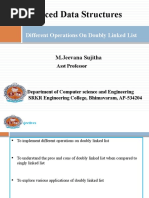 Advanced Data Structures: Different Operations On Doubly Linked List
