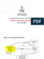 Chemical Process Design and Optimization: Chapter 3a - Separation Train Synthesis