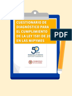 SIC - Cuestionario - de - Diagnostico - para - El - Cumplimiento - de - La - Ley - 1581 - de - 2012 - en - Las - Mipymes PDF