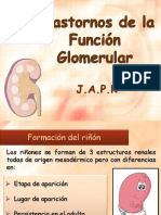 1. Trastornos de la Función Glomerular