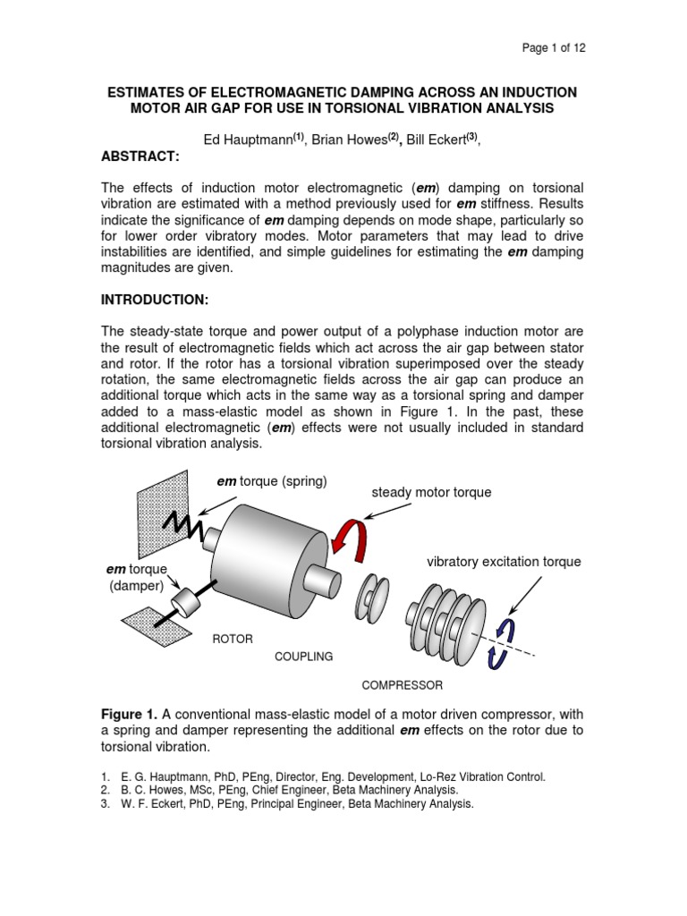 Estimates of Damping Across An Induction Motor Air Gap (GMC 2015) PDF