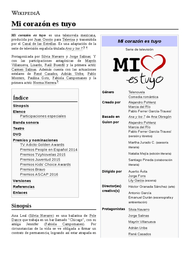 Mi Corazón Es Tuyo Pdf Pdf Business Science