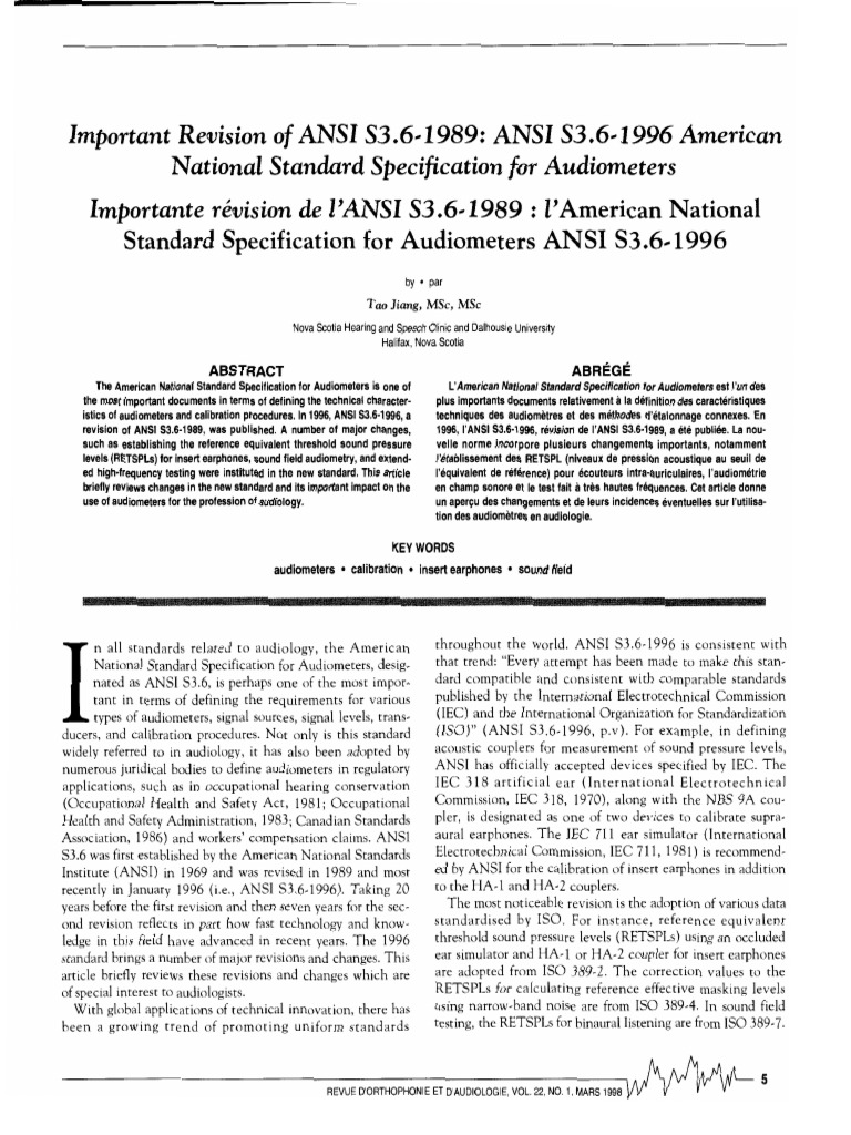 Tabla ANSI 3.6 Jiang - JSLPA - 1998 PDF | PDF | Business