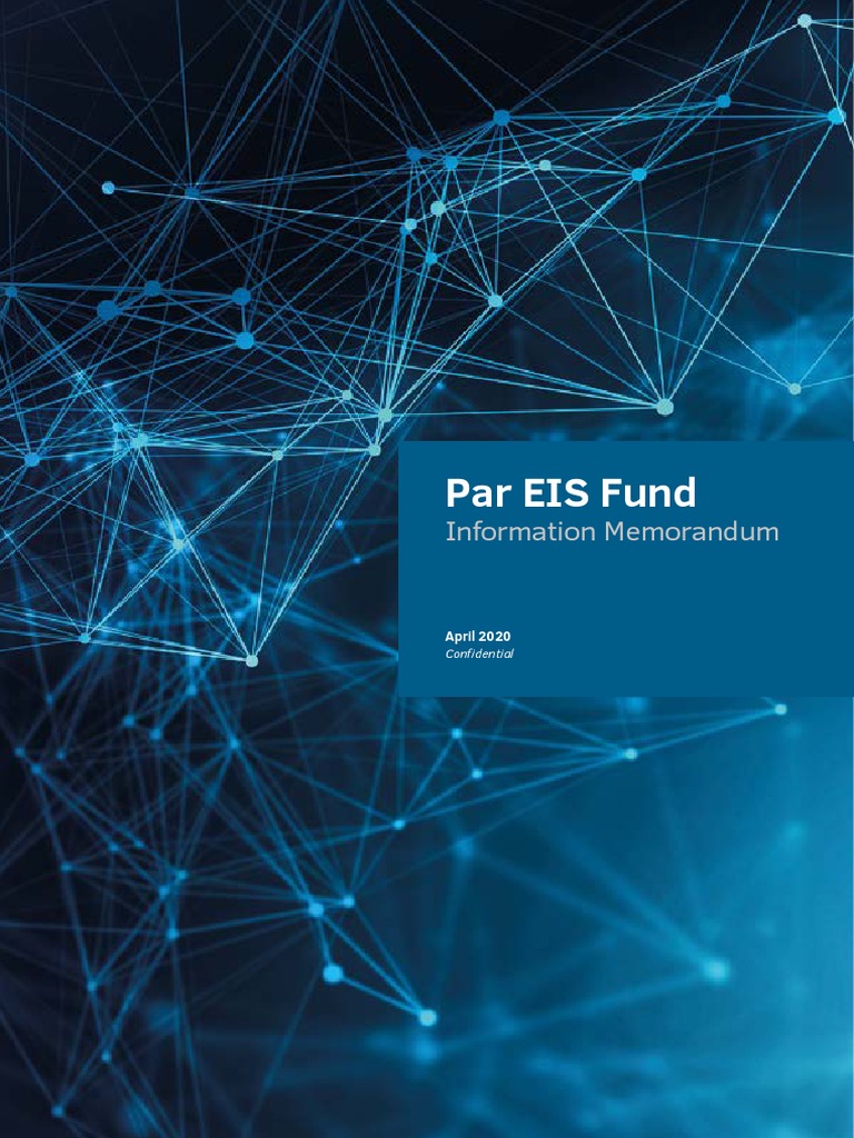 Par EIS Fund Information Memorandum April 2020 PDF PDF Investor