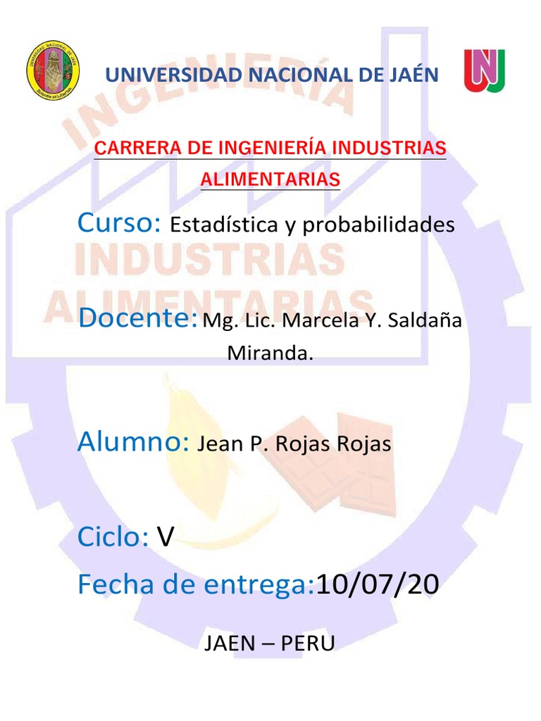 Jean Paul Rojas Rojas Sem 6 Estadistica PDF | PDF | Regresión lineal ...