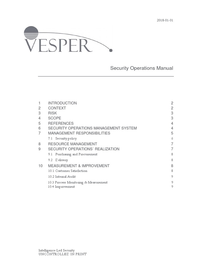 ISO 18788 Security Operations Manual | PDF | Risk | Competence (Human ...