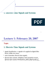 Discrete-Time Signals and Systems: Topic