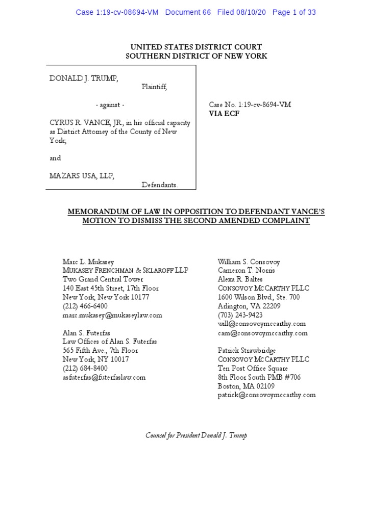 memorandum-of-law-in-opposition-to-motion-federal-rules-of-civil