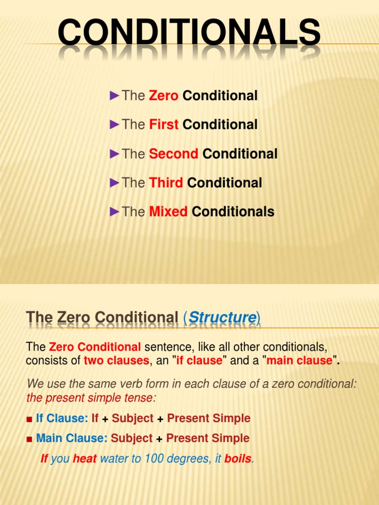 Understanding Conditional Structures | PDF | Syntactic Relationships ...