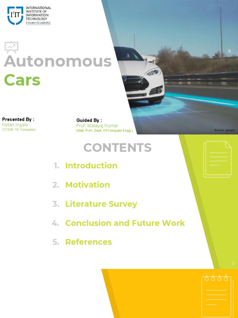 Introduction to Autonomous Cars | PDF | Land Transport | Transport