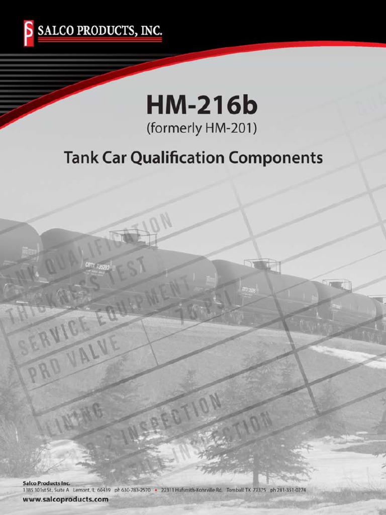HM216B Tank Car Qualification Components PDF