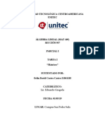 Matrices Álgebra Lineal Parcial 1 UNTEC