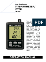 SD card datalogger monitors humidity, temperature and barometer