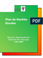 Plan de Gestion Institucional - 2020