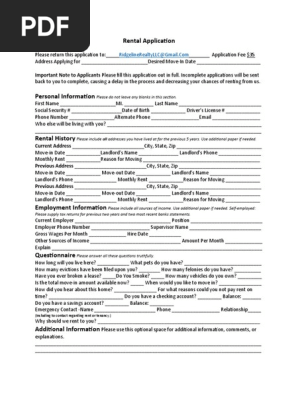 rental application 