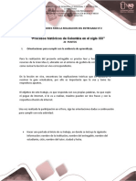 Procesos Históricos de Colombia en El Siglo XIX": Orientaciones para La Realizacion Del Entregable N°2