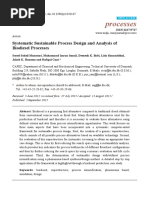 Processes: Systematic Sustainable Process Design and Analysis of Biodiesel Processes